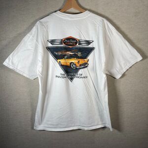Dunn-Edwards Paints Graphic T Shirt Mens XL Route 66 Car USA Made Vintage Y2K
